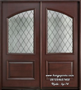 Daun Pintu Doubel Warna Dark HP-74