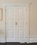 Pintu Kamar Double Warna Putih 3 Panel Kotak Bevel