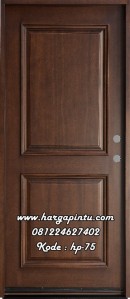 Pintu Single Minimalis Kamar Tidur Walnut