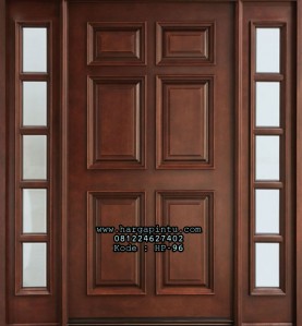 Model Pintu Single 3 Panel Jendela Sambung HP-97