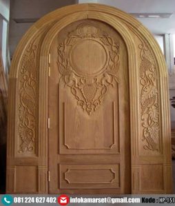 Pintu Lengkung Model Ukir Kayu Jati HP-151