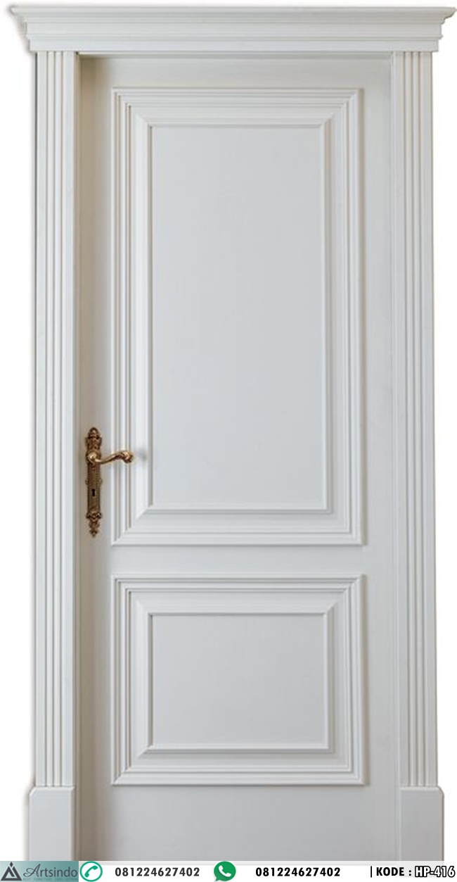 Pintu Kayu Solid Warna Putih