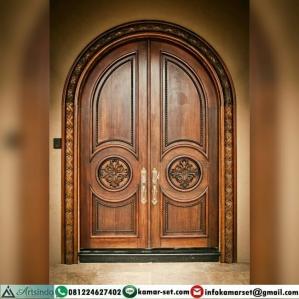 Pintu Kupu Tarung Jepara Ukiran Lengkung