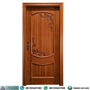 Model Pintu Kamar Kayu Jati Ukir Simpel