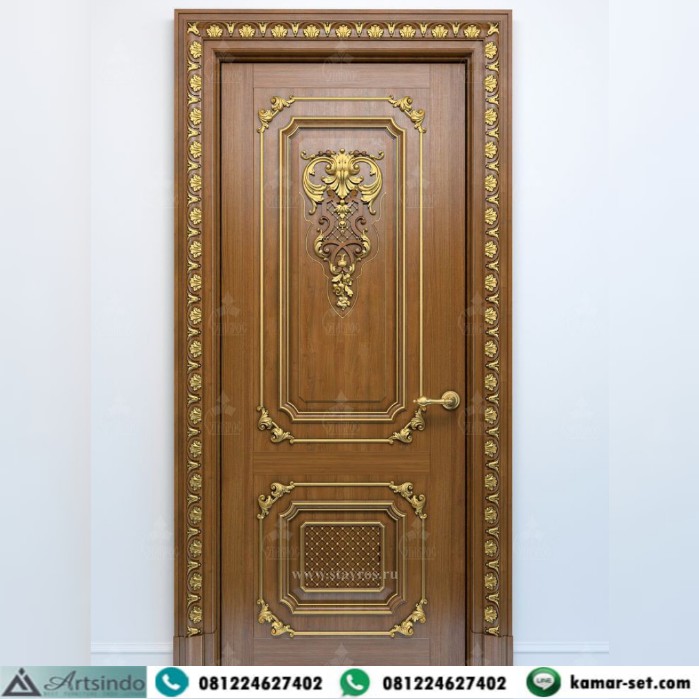 Pintu Kamar Kayu Jati Klasik