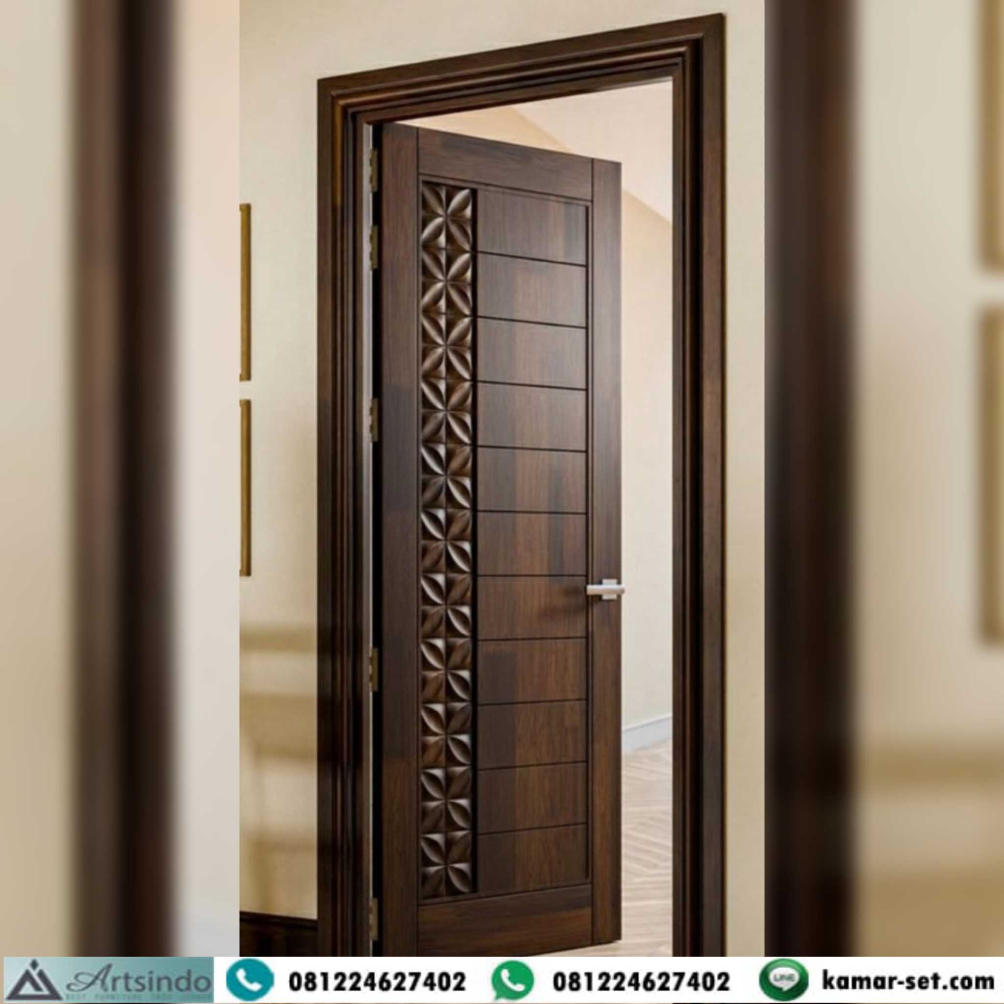 Pintu Kamar Minimalis Estetik Kayu Jati Mewah