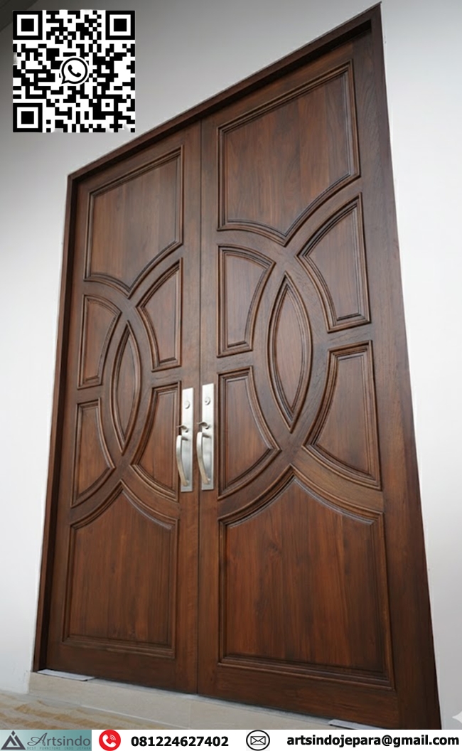 Jual Pintu Kayu Jati Perhutani Model Panil