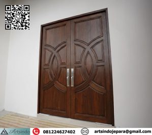 Model Pintu Panil Profil Minimalis 2 Daun Kupu Tarung