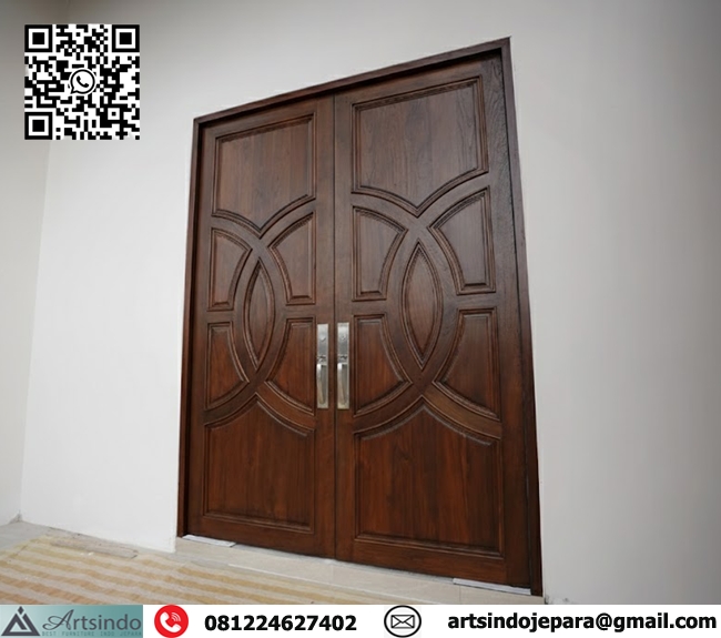 Model Pintu Panil Profil Minimalis 2 Daun Kupu Tarung