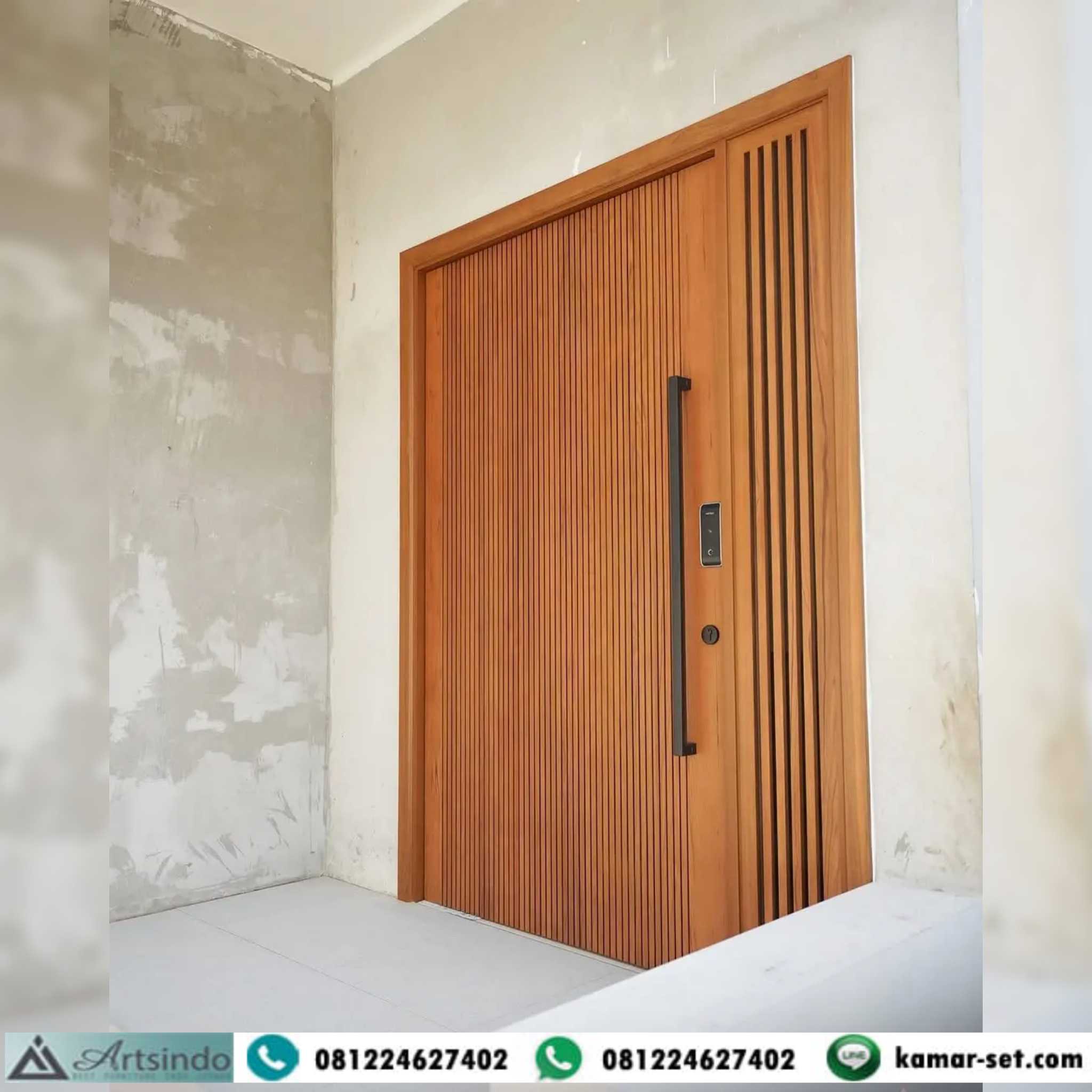Pintu Minimalis Rumah Estetik Modern 1 Jendela