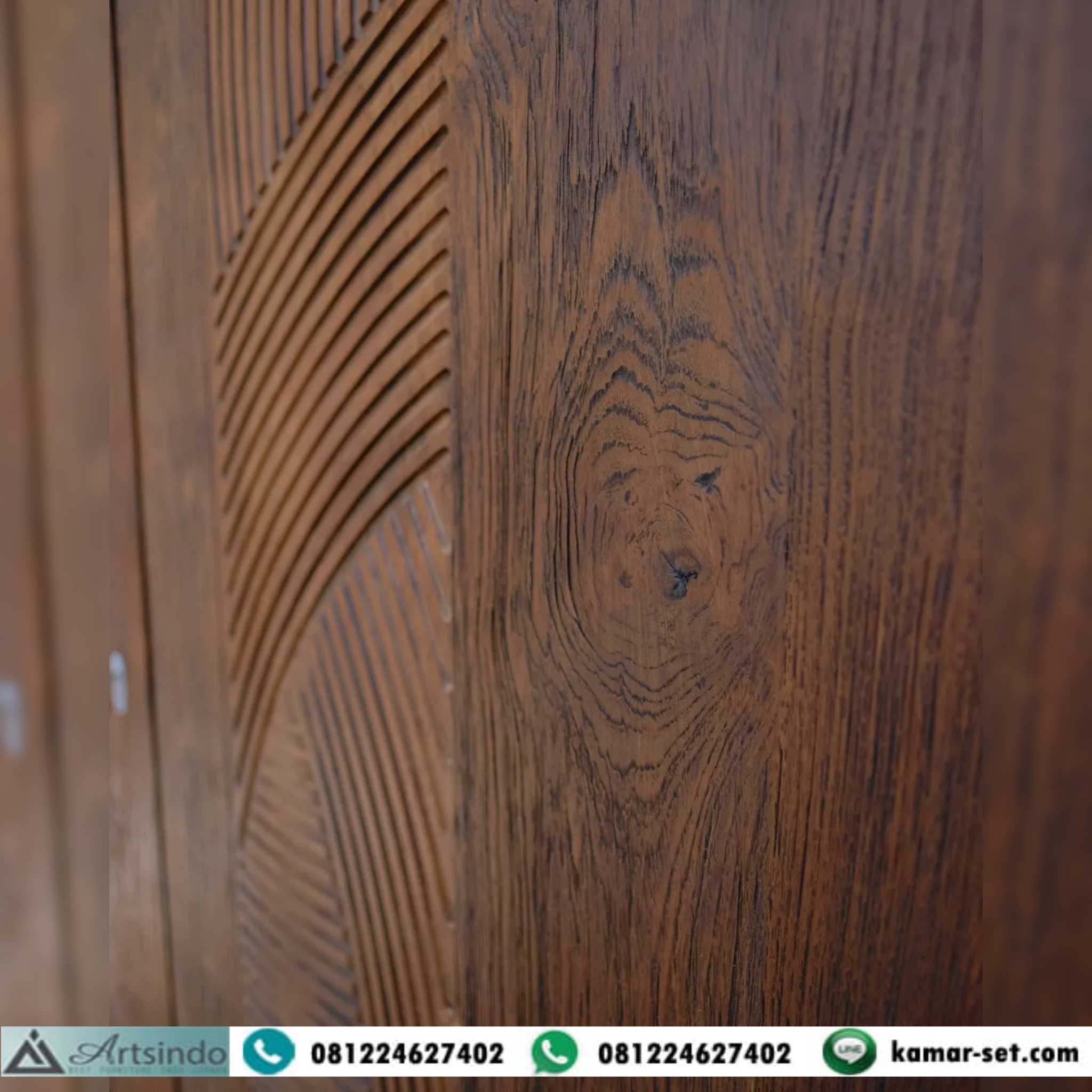 Detail Serat Kayu Jati Rustic