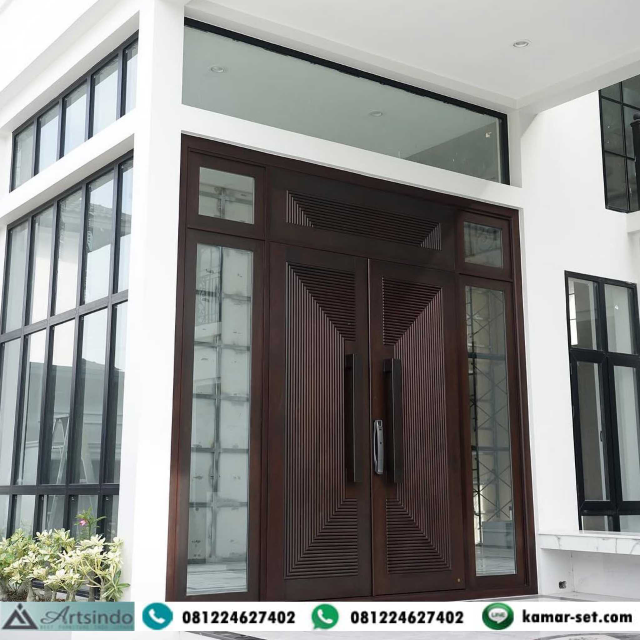 Pintu Rumah Mewah Kayu Jati Minimalis