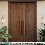 Pintu Utama Rumah Mewah Kayu Jati Minimalis Rustic