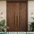 Pintu Utama Rumah Mewah Kayu Jati Minimalis Rustic