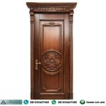 Pintu Kamar Mewah Motif Ukiran Bunga Klasik