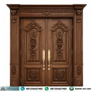 Pintu Rumah Jati Mewah Klasik Luxury Lativa
