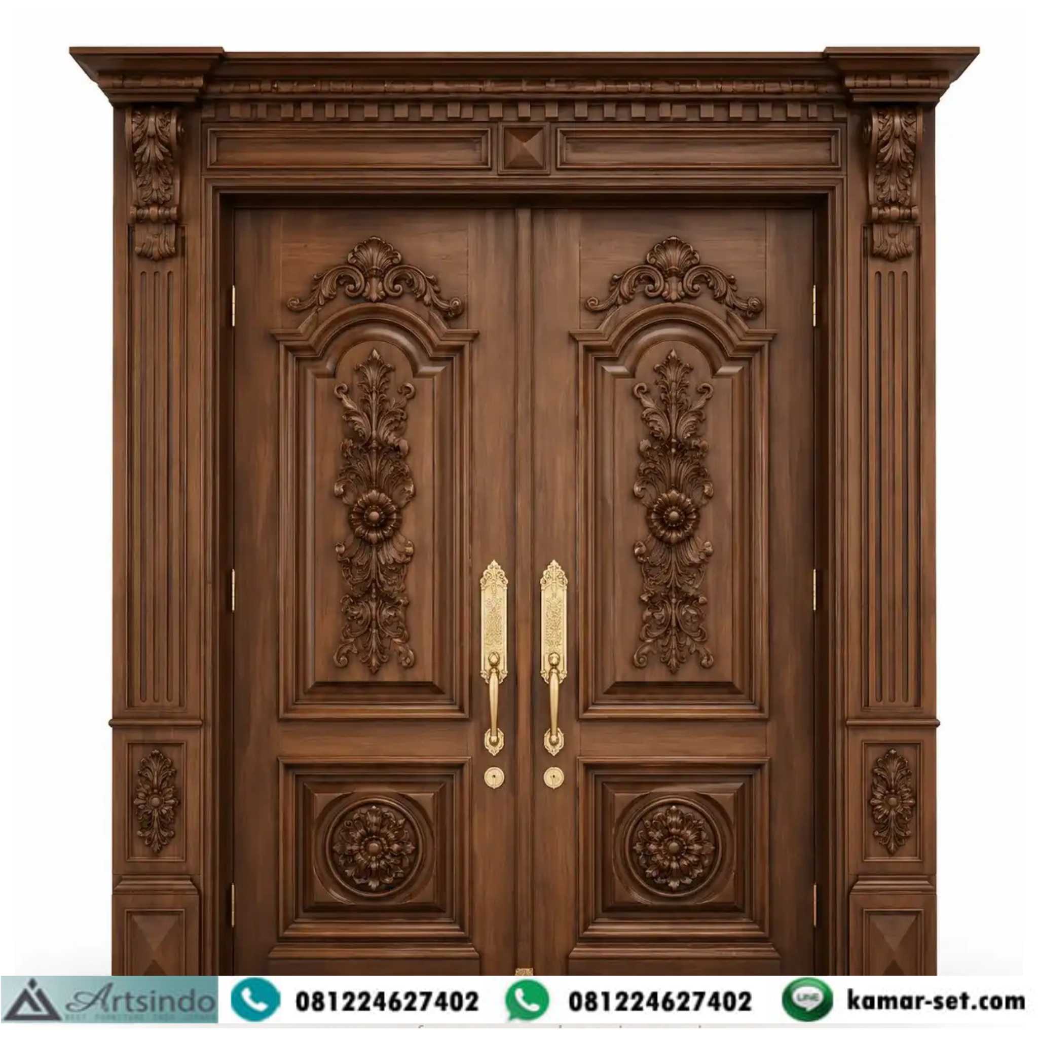 Pintu Rumah Jati Mewah Klasik Luxury Lativa