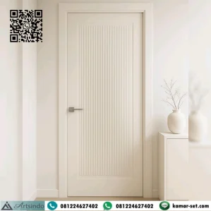 Pintu Kamar Rumah Minimalis Mewah Panel Lis Salur