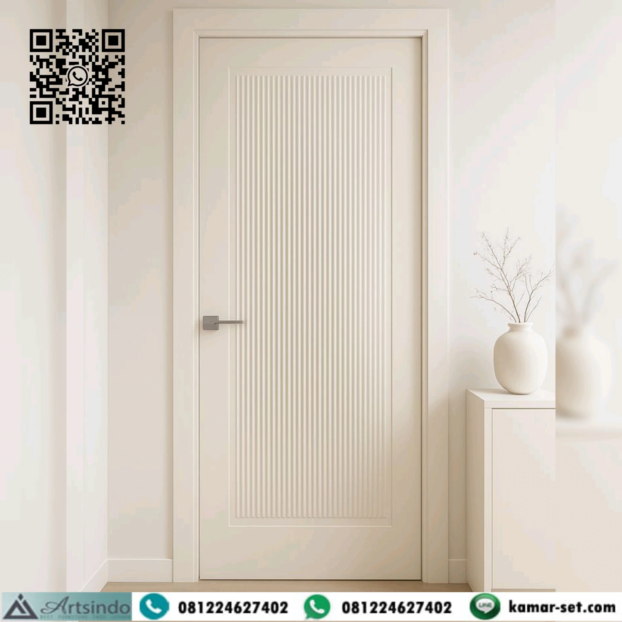Pintu Kamar Rumah Minimalis Mewah Panel Lis Salur Pintu Kamar Rumah Minimalis Mewah Panel Lis Salur