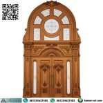 Pintu Rumah Mewah Sultan Kayu Jati Ukiran Klasik