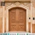 Pintu Utama Mewah Kayu Jati Kupu Tarung Lengkung Ukir Klasik