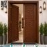 Pintu Utama Mewah Ukir Bunga Kubus 3D Kayu Jati